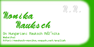 monika mauksch business card